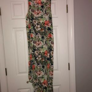 NWOT Primi Long Green Floral Dress